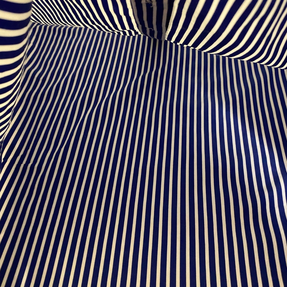 Polo Ralph Lauren Blue Pinstripe Long Sleeve Long Shirt Dress Size S - Picture 11 of 11